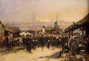 Chorus Of The Fourth Infantry Battalion At Tsarskoe Selo Edouard detaille